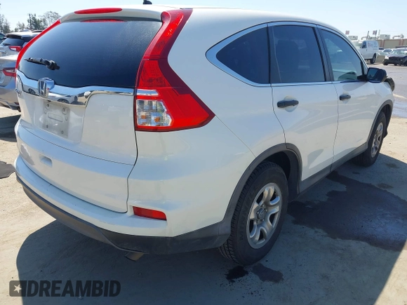 2015 Honda CR-V LX with VIN 5J6RM3H38FL001426, listed as a IAAI auction lot 42152168 with 185,657 mi miles and . Bid and sale history available at carsss.com. Image 4.