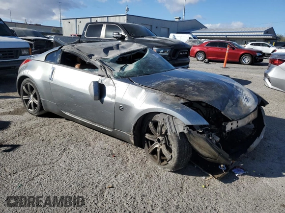 2006 Nissan 350Z Touring with VIN JN1AZ34D86M307915, listed as a Copart auction lot 44206125 with 181,416 mi miles and Salvage Title. Bid and sale history available at carsss.com. Image 4.