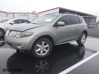 2009 Nissan Murano SL with VIN JN8AZ18U59W004261, listed as a IAAI auction lot 41952202 with 123,583 mi miles. Bid and sale history available at carsss.com. Image 2.