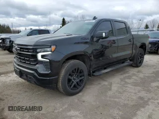 2025 Chevrolet Silverado 1500 with VIN 1GCUKEE86SZ159322, listed as a Copart auction lot 52690435 with 4,975 mi miles and Salvage Title. Bid and sale history available at DreamBid. Image 1.