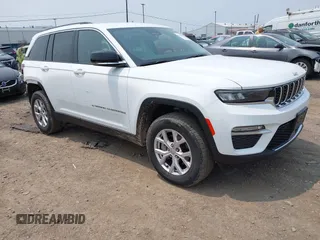 2022 Jeep Grand Cherokee Limited with VIN 1C4RJHBG1N8595107, listed as a IAAI auction lot 42416656 with 33,574 mi miles and . Bid and sale history available at DreamBid. Image 1.