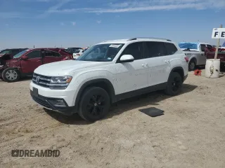 2018 Volkswagen Atlas SE z VIN 1V2CR2CAXJC562697, wystawiony jako Copart lot #49345055 z przebiegiem 106 026 mil mil oraz Czysty tytuł • Clean title. Historia ofert i sprzedaży dostępna na DreamBid. Obrazek 1.