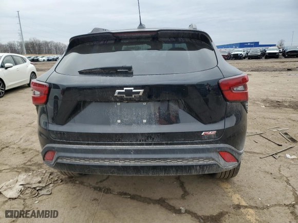2025 Chevrolet Trax 2RS with VIN KL77LJEP4SC137152, listed as a Copart auction lot 47768905 with 4,663 mi miles and Salvage Title. Bid and sale history available at carsss.com. Image 6.