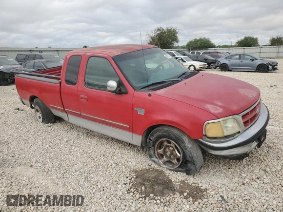 1998 Ford F-150 with VIN 1FTZX1761WKA53404, listed as a Copart auction lot 80628524 with 253,399 mi miles and Salvage title. Bid and sale history available at DreamBid. Image 4.