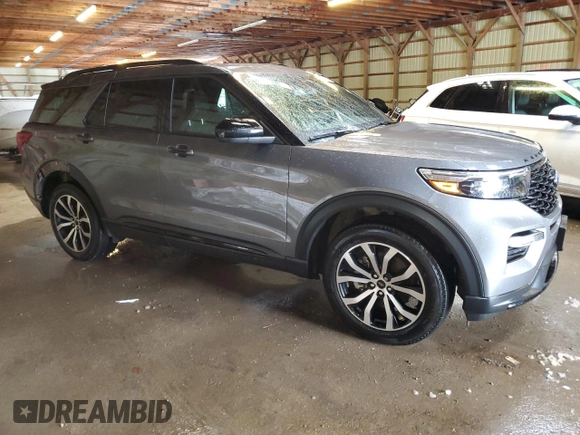 2022 Ford Explorer ST-Line с VIN 1FMSK8KH6NGA80354, выставлен на аукционе Copart как лот 82803054 с пробегом 53 074 миль миль и Списание • Salvage title. История ставок и продаж доступна на DreamBid. Изображение 4.