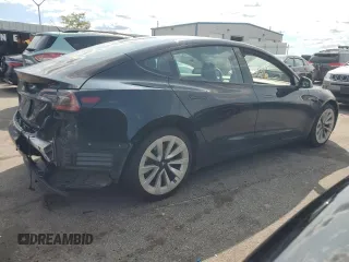 2022 Tesla Model 3 with VIN 5YJ3E1EA5NF186293, listed as a Copart auction lot 66789134 with 71,471 mi miles and Salvage Title. Bid and sale history available at DreamBid. Image 3.