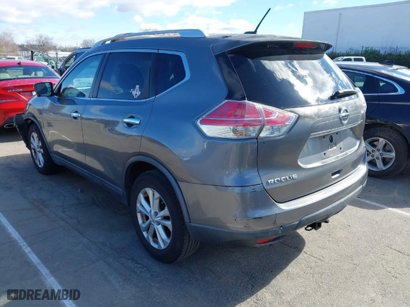 2015 Nissan Rogue SV with VIN KNMAT2MTXFP513087, listed as a IAAI auction lot 41737971 with 143,892 mi miles. Bid and sale history available at carsss.com. Image 3.