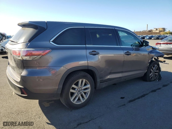2016 Toyota Highlander LE with VIN 5TDZARFH5GS018426, listed as a Copart auction lot 42460615 with 103,063 mi miles and Salvage Title. Bid and sale history available at carsss.com. Image 3.