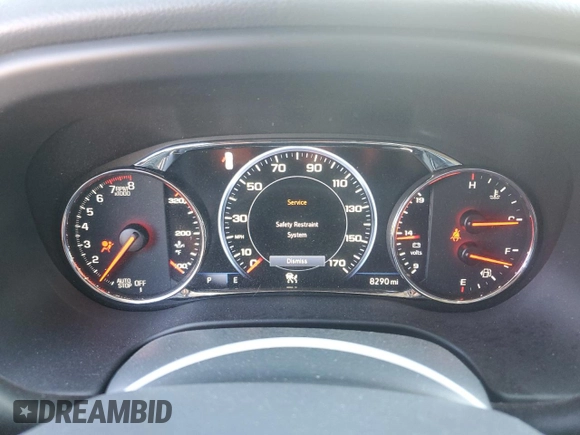 2023 GMC Acadia Denali with VIN 1GKKNPLS7PZ256761, listed as a Copart auction lot 49346845 with 8,290 mi miles and Salvage title. Bid and sale history available at DreamBid. Image 9.