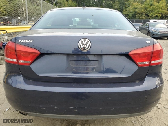 2013 Volkswagen Passat SE with VIN 1VWBP7A39DC085234, listed as a Copart auction lot 69177574 with 173,291 mi miles and Salvage Title. Bid and sale history available at carsss.com. Image 6.