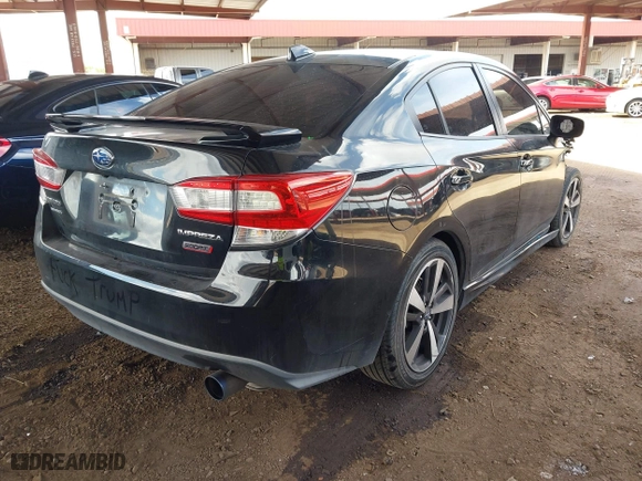 2019 Subaru Impreza Sport with VIN 4S3GKAJ61K3607155, listed as a IAAI auction lot 41809170 with 124,510 mi miles. Bid and sale history available at carsss.com. Image 4.