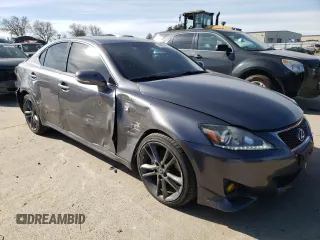 2012 Lexus IS 250 with VIN JTHBF5C21C5182430, listed as a Copart auction lot 44592895 with 119,204 mi miles and Salvage Title. Bid and sale history available at DreamBid. Image 4.
