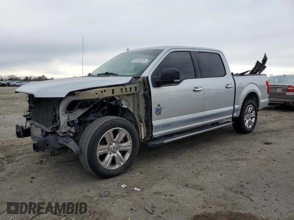 2018 Ford F-150 XL with VIN 1FTEW1CG8JKC98211, listed as a Copart auction lot 50150035 with 83,430 mi miles and Salvage Title. Bid and sale history available at carsss.com. Image 1.