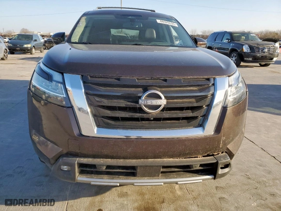 2022 Nissan Pathfinder Platinum with VIN 5N1DR3DK3NC264206, listed as a Copart auction lot 48926535 with 251,456 mi miles and Clean Title. Bid and sale history available at carsss.com. Image 5.