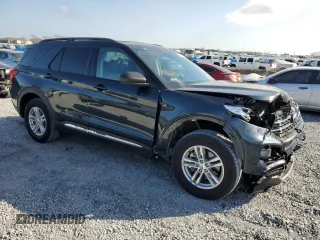 2024 Ford Explorer XLT with VIN 1FMSK7DH0RGA34287, listed as a Copart auction lot 46893315 with 7,131 mi miles and Salvage Title. Bid and sale history available at carsss.com. Image 4.