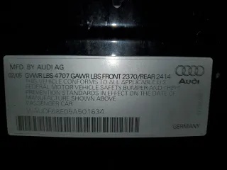 2005 Audi A4 2.0T with VIN WAUDF68E05A501634, listed as a Copart auction lot 84879474 with 205,312 mi miles and Clean Title. Bid and sale history available at carsss.com. Image 14.