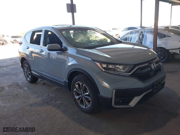 2021 Honda CR-V EX-L with VIN 2HKRW2H88MH617683, listed as a IAAI auction lot 41687272 with 1 mi miles. Bid and sale history available at carsss.com. Image 1.