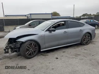 2018 Audi A7 Premium Plus with VIN WAUW3AFC1JN096506, listed as a Copart auction lot 46733645 with 84,214 mi miles and Salvage Title. Bid and sale history available at carsss.com. Image 1.