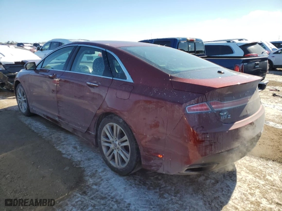 2014 Lincoln MKZ with VIN 3LN6L2G96ER831197, listed as a Copart auction lot 45905905 with 102,002 mi miles and Salvage Title. Bid and sale history available at carsss.com. Image 2.