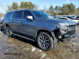 2022 Chevrolet Suburban LT with VIN 1GNSKCKDXNR264437, listed as a Copart auction lot 62835585 with 59,520 mi miles and Non repairable. Bid and sale history available at DreamBid. Image 4.