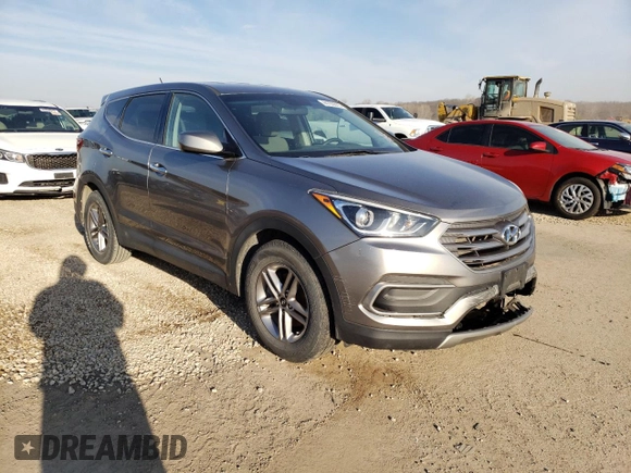 2018 Hyundai Santa Fe 2.4L with VIN 5NMZT3LB3JH056559, listed as a Copart auction lot 44703073 with 84,663 mi miles and Salvage title. Bid and sale history available at DreamBid. Image 4.