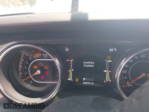 2021 Jeep Wrangler Unlimited Sahara with VIN 1C4HJXEN3MW628845, listed as a IAAI auction lot 42438049 with 49,970 mi miles and . Bid and sale history available at DreamBid. Image 7.