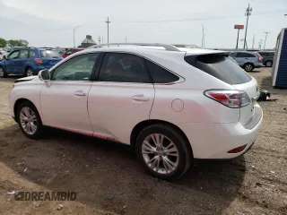 2011 Lexus RX 450h with VIN JTJBC1BA3B2045384, listed as a Copart auction lot 61182005 with 182,126 mi miles and Salvage title. Bid and sale history available at DreamBid. Image 2.