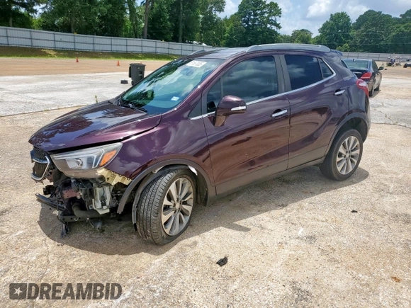 2017 Buick Encore Preferred with VIN KL4CJASB1HB064766, listed as a Copart auction lot 61587855 with 99,270 mi miles and Salvage title. Bid and sale history available at DreamBid. Image 1.
