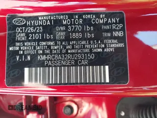 2024 Hyundai Venue SEL with VIN KMHRC8A32RU293150, listed as a IAAI auction lot 41309696 with 7,690 mi miles and . Bid and sale history available at DreamBid. Image 9.
