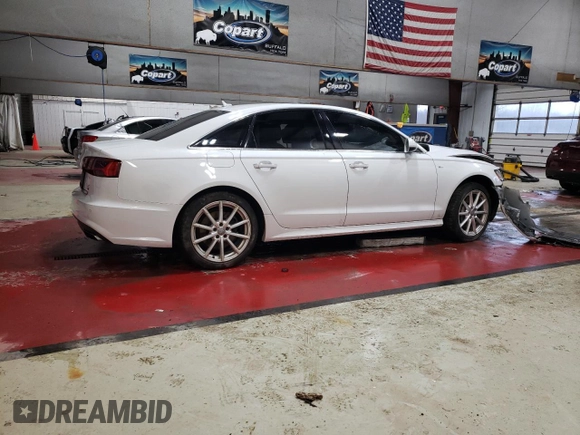 2017 Audi A6 Premium Plus with VIN WAUG8AFC1HN012605, listed as a Copart auction lot 83251664 with 0 mi miles and Salvage Title. Bid and sale history available at carsss.com. Image 3.