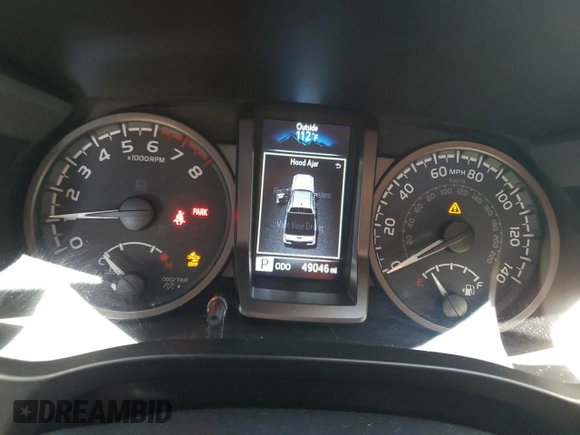 2022 Toyota Tacoma SR with VIN 3TMCZ5AN5NM482575, listed as a Copart auction lot 61498025 with 49,046 mi miles and Salvage title. Bid and sale history available at DreamBid. Image 9.
