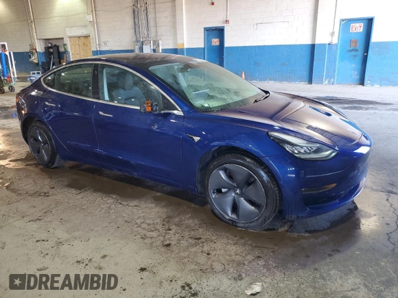 2019 Tesla Model 3 Long Range with VIN 5YJ3E1EB5KF452772, listed as a Copart auction lot 49033245 with 61,753 mi miles and Clean Title. Bid and sale history available at DreamBid. Image 4.