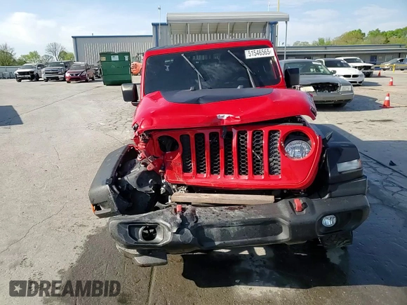 2020 Jeep Gladiator Sport S with VIN 1C6HJTAG4LL162110, listed as a Copart auction lot 51546565 with 67,948 mi miles and Salvage title. Bid and sale history available at DreamBid. Image 13.