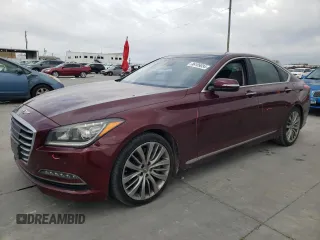 2017 Genesis G80 5.0L Ultimate with VIN KMHGN4JF5HU173913, listed as a Copart auction lot 86109034 with 119,542 mi miles and Salvage Title. Bid and sale history available at carsss.com. Image 1.