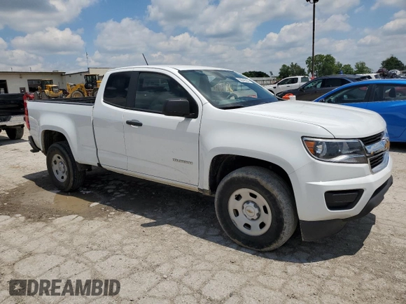 2019 Chevrolet Colorado 2WD Work Truck with VIN 1GCHSBEN8K1233103, listed as a Copart auction lot 59046504 with 53,444 mi miles and Salvage Title. Bid and sale history available at carsss.com. Image 4.