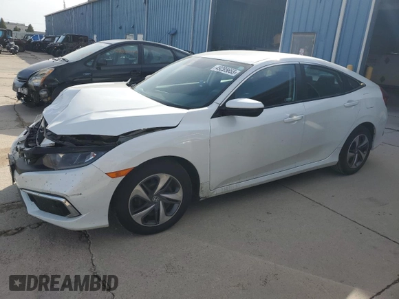 2019 Honda Civic LX with VIN 2HGFC2F61KH602592, listed as a Copart auction lot 49295655 with 96,526 mi miles and Salvage Title. Bid and sale history available at DreamBid. Image 1.