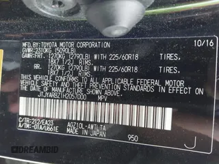 2017 Lexus NX with VIN JTJYARBZ1H2057000, listed as a IAAI auction lot 41889446 with 1 mi miles. Bid and sale history available at carsss.com. Image 9.