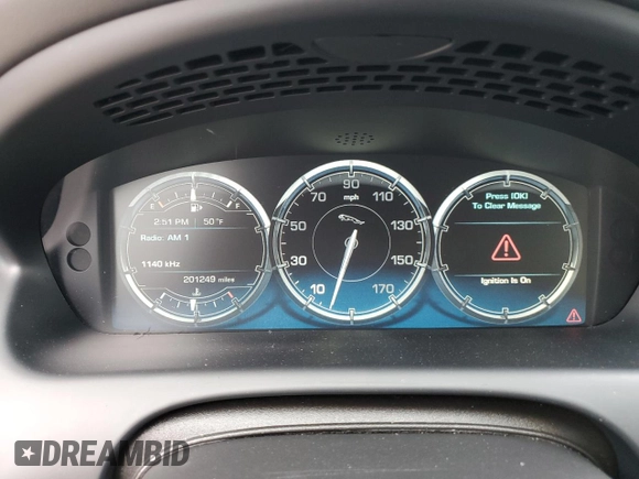 2015 Jaguar XJ with VIN SAJWA1CZ1F8V85402, listed as a Copart auction lot 86717734 with 201,249 mi miles and Salvage Title. Bid and sale history available at carsss.com. Image 9.