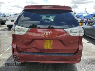 2017 Toyota Sienna SE with VIN 5TDXZ3DC3HS779123, listed as a Copart auction lot 49278885 with 0 mi miles and Salvage Title. Bid and sale history available at carsss.com. Image 6.
