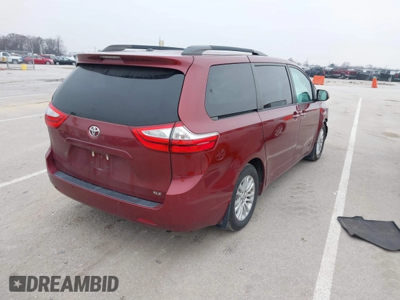 2017 Toyota Sienna XLE Auto Access Seat with VIN 5TDYZ3DC6HS820641, listed as a IAAI auction lot 41184049 with 118,607 mi miles and . Bid and sale history available at DreamBid. Image 4.