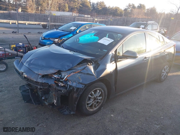 2019 Toyota Prius LE with VIN JTDL9RFU4K3012817, listed as a IAAI auction lot 41018905 with 1 mi miles. Bid and sale history available at carsss.com. Image 17.
