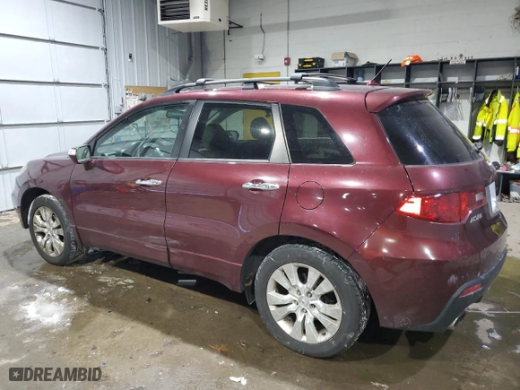 2011 Acura RDX Tech Pkg with VIN 5J8TB1H55BA005318, listed as a Copart auction lot 41856205 with 221,747 mi miles and Salvage Title. Bid and sale history available at carsss.com. Image 2.