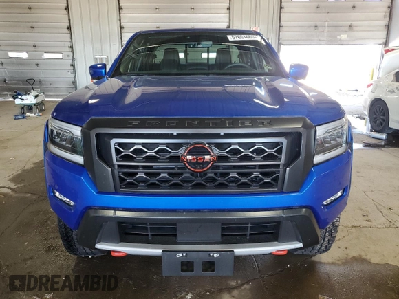 2024 Nissan Frontier SV with VIN 1N6ED1EK5RN620446, listed as a Copart auction lot 57661665 with 6,270 mi miles and Salvage title. Bid and sale history available at DreamBid. Image 5.