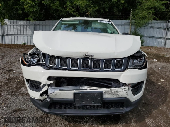 2017 Jeep Compass Sport with VIN 3C4NJCAB6HT632763, listed as a Copart auction lot 69117274 with Not Provided miles and Salvage Title. Bid and sale history available at carsss.com. Image 5.