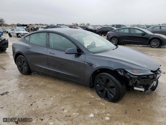 2024 Tesla Model 3 with VIN 5YJ3E1EA7RF862989, listed as a Copart auction lot 86275144 with 41 mi miles and Salvage Title. Bid and sale history available at carsss.com. Image 4.