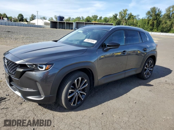 2024 Mazda CX-50 Premium z VIN 7MMVABDY7RN160875, wystawiony jako Copart lot #70931534 z przebiegiem 11 110 mil mil oraz Szkoda całkowita • Salvage title. Historia ofert i sprzedaży dostępna na DreamBid. Obrazek 1.