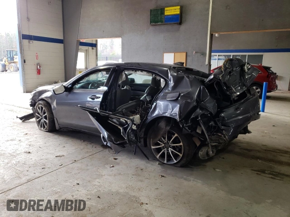 2017 Acura TLX V6 w/Technology Pkg with VIN 19UUB2F52HA001359, listed as a Copart auction lot 85710594 with 0 mi miles and Salvage Title. Bid and sale history available at carsss.com. Image 2.