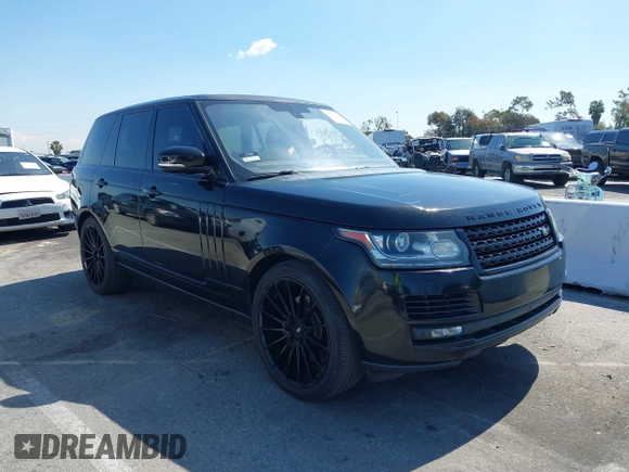 2016 Land Rover Range Rover with VIN SALGR2VF6GA250207, listed as a IAAI auction lot 41760257 with 114,169 mi miles. Bid and sale history available at carsss.com. Image 1.