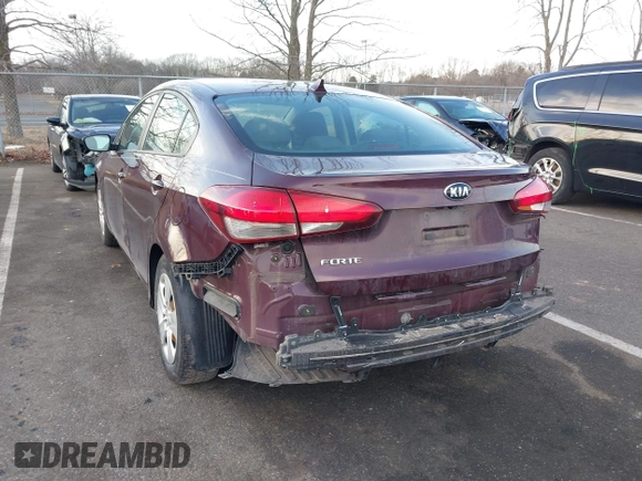 2017 Kia Forte LX with VIN 3KPFL4A79HE153371, listed as a IAAI auction lot 41620185 with 79,329 mi miles and . Bid and sale history available at carsss.com. Image 3.