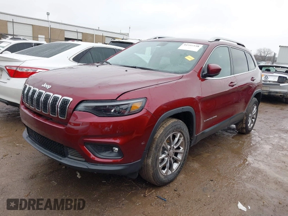2019 Jeep Cherokee Altitude with VIN 1C4PJMLN4KD123984, listed as a IAAI auction lot 41507338 with 53,686 mi miles. Bid and sale history available at carsss.com. Image 2.